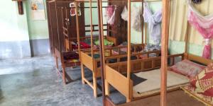 Sleeping place for orphans child