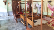 Sleeping place for orphans child