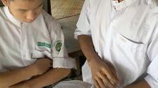 A student and his teacher from YGW 